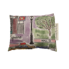 New York souvenir Lavender sachet  3"x4" with painted times square hot Wall Street yellow taxi central park and street lamp  on white background