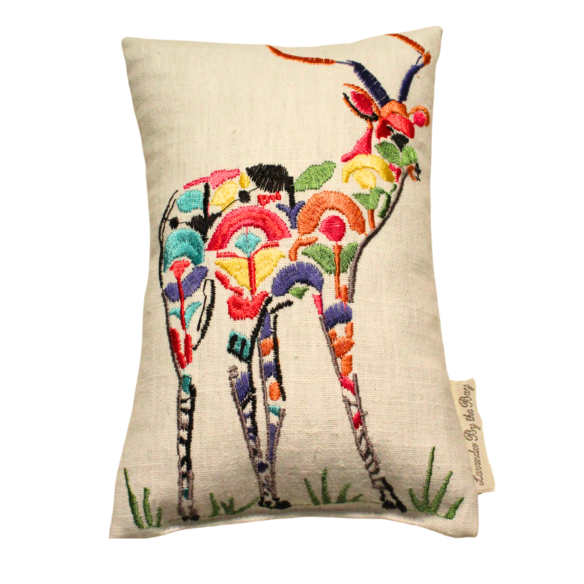 Decorative lavender drawer sachet
with a colorful deer design 5"x8"