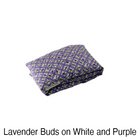 lavender heated neck wrap Lavender Buds On White Purpule design