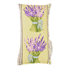 Lavender small pillow Bouquet on Yellow "5 1/2" x "3"