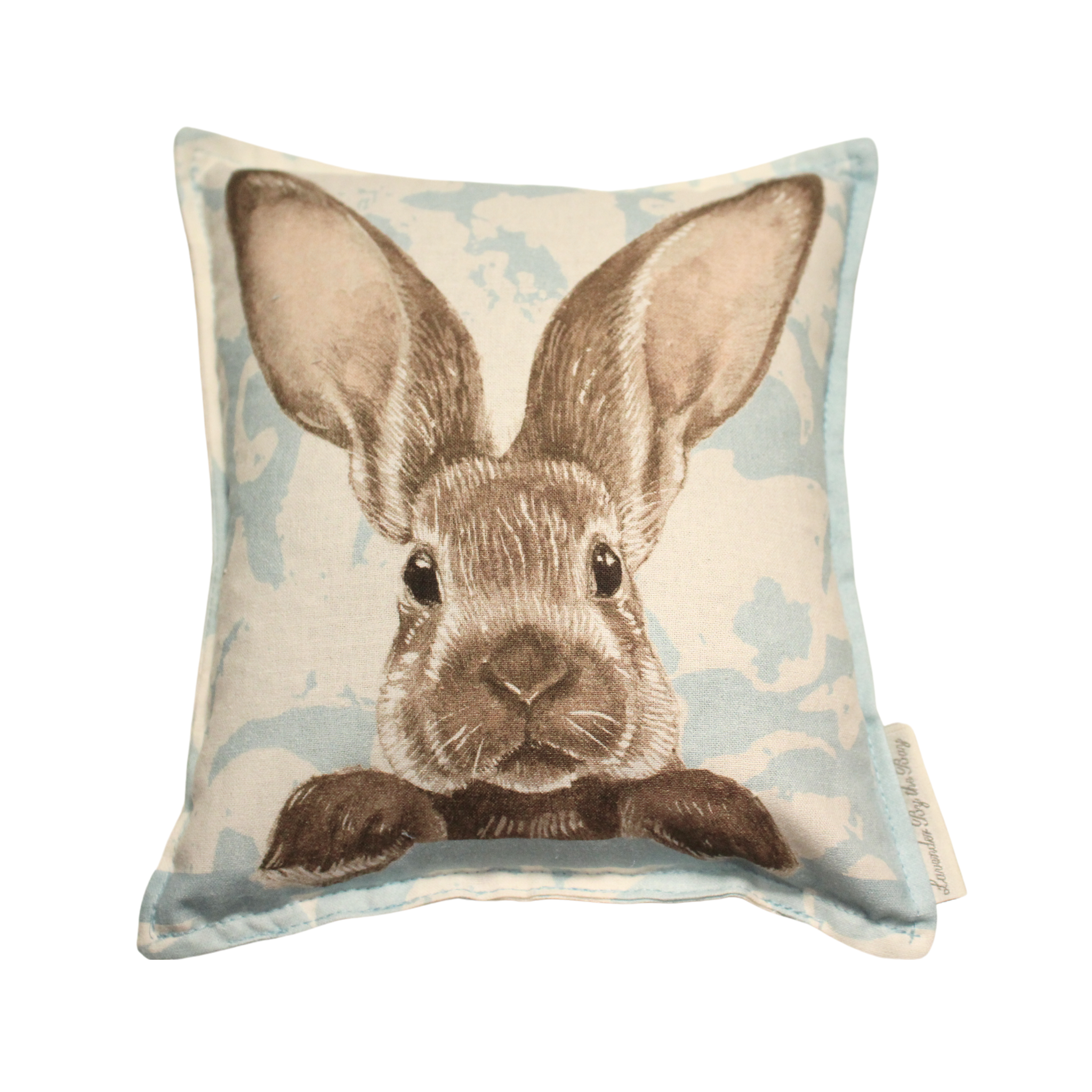 Scent sachet with a printed rabbit image