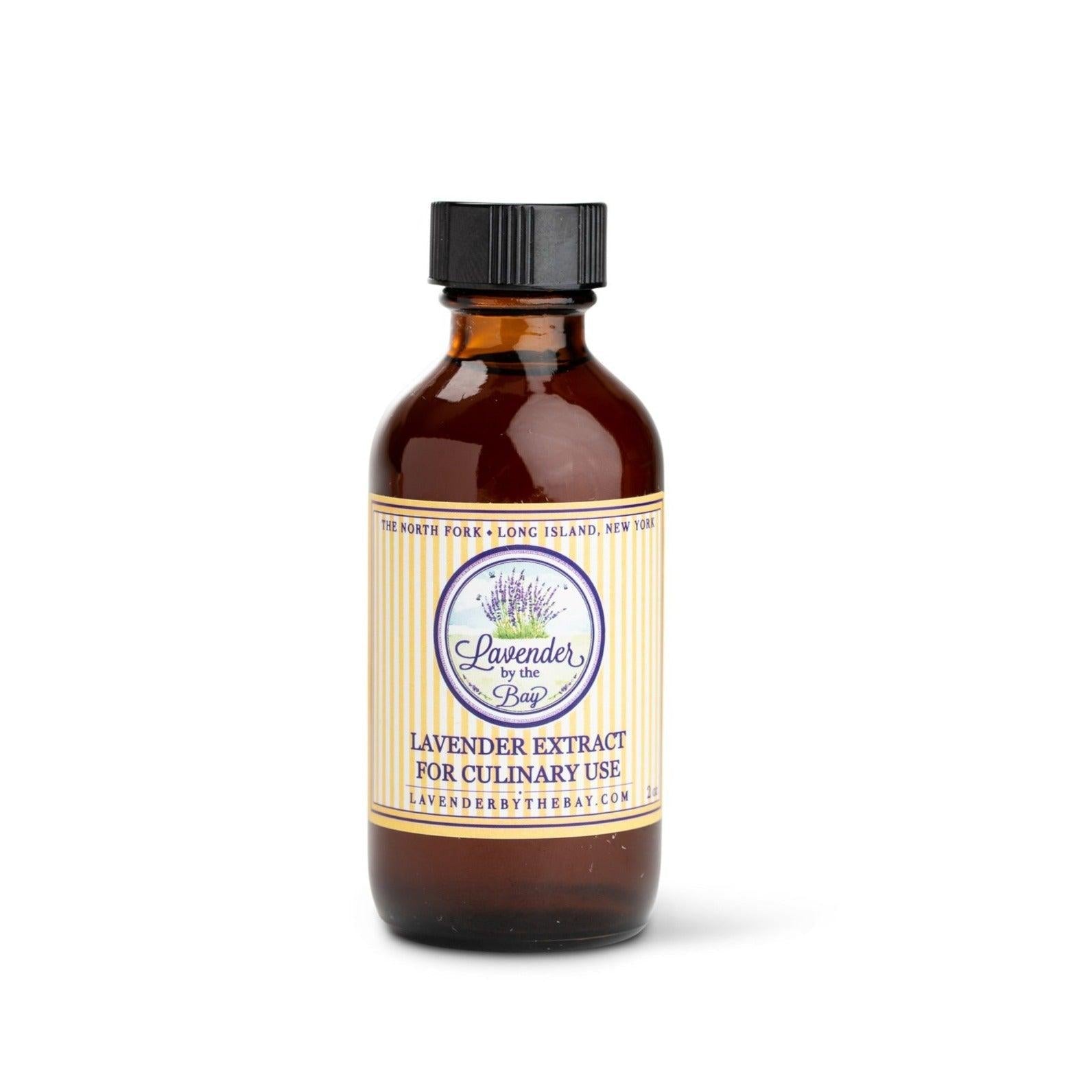 The LBTB Lavender extract bottle on white background