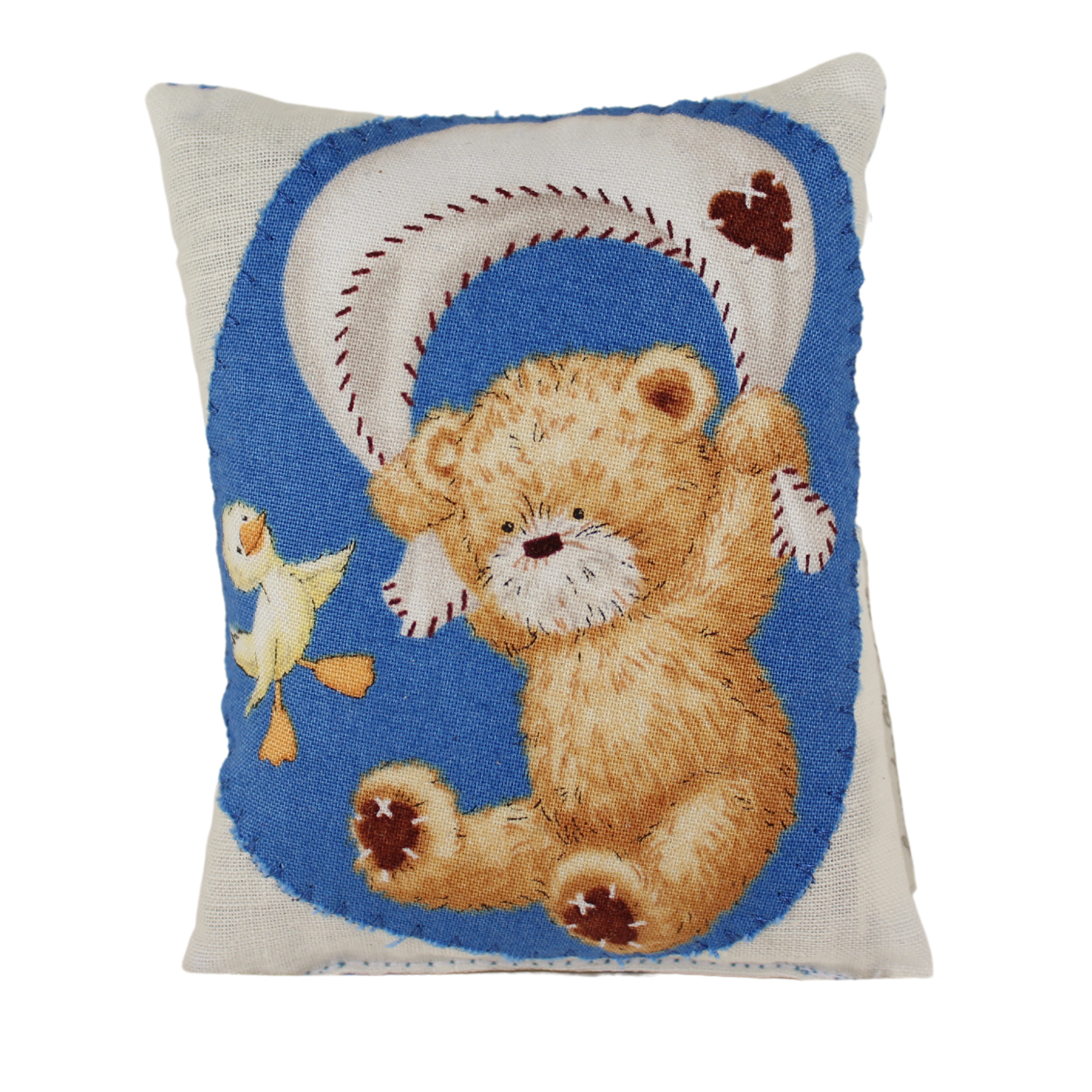 Teddy bear v cushion best sale