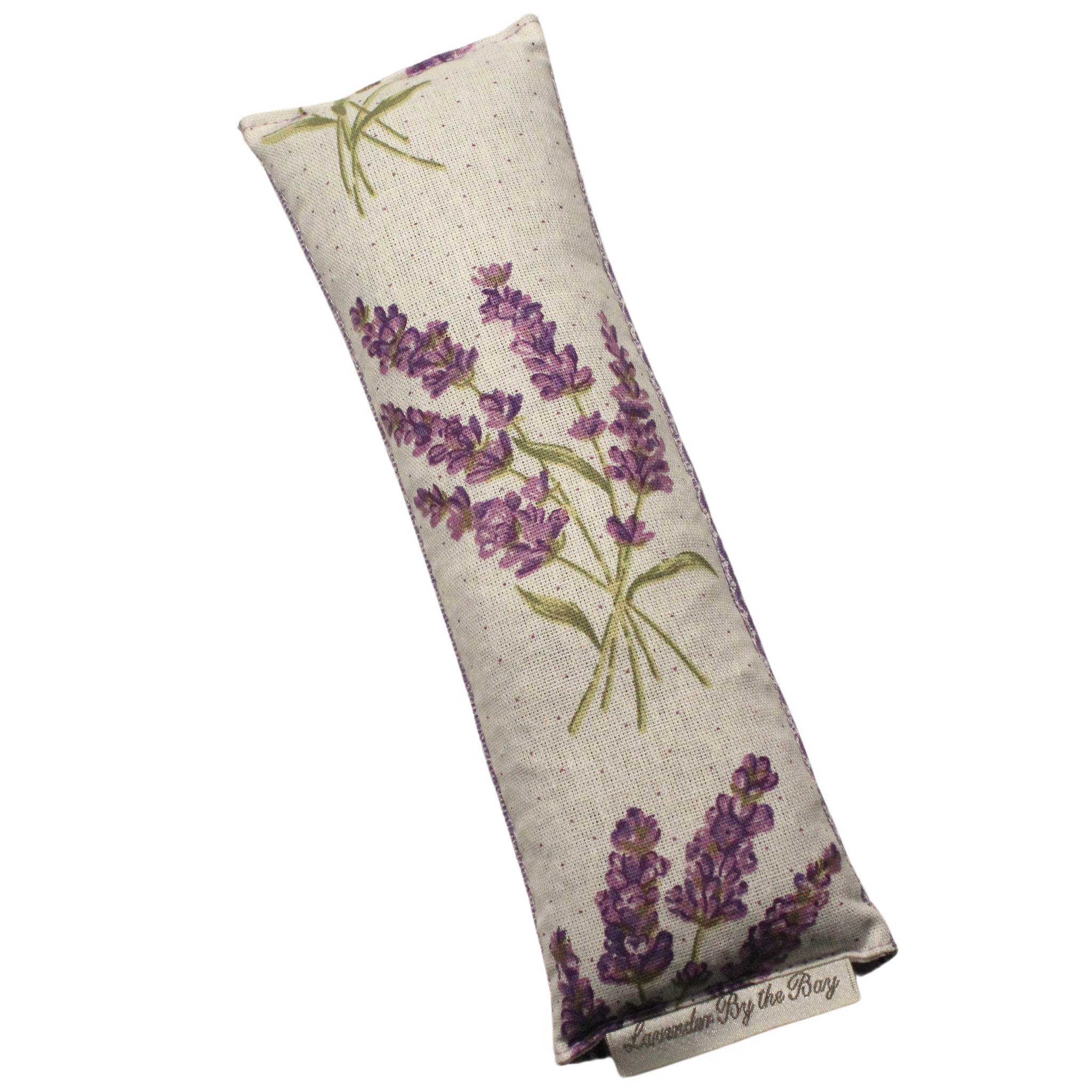 mercedes benz seat belt cover with a lavender floral pattern on a cream background