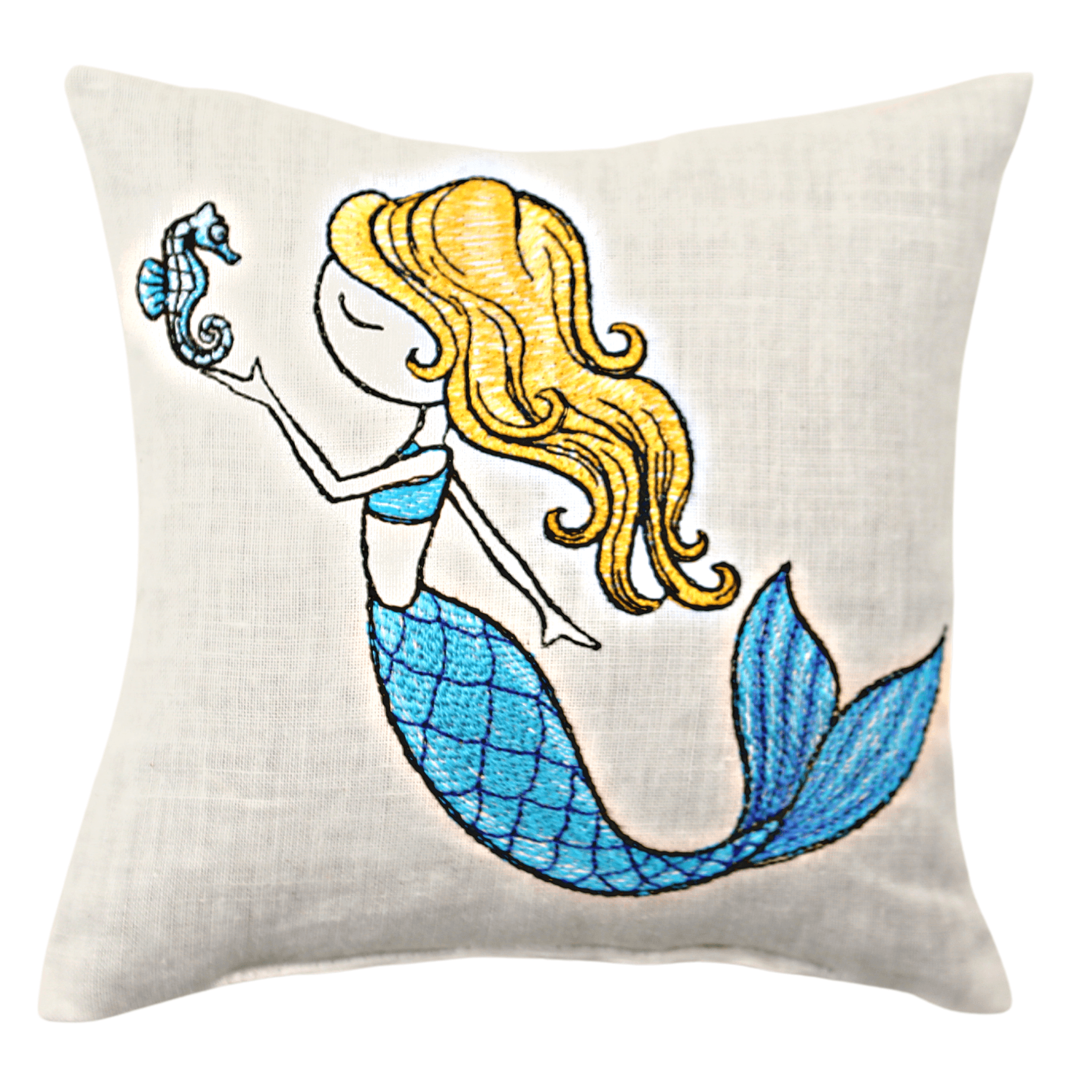 Embroidered Mermaid Lavender Sachet - Lavender By The Bay