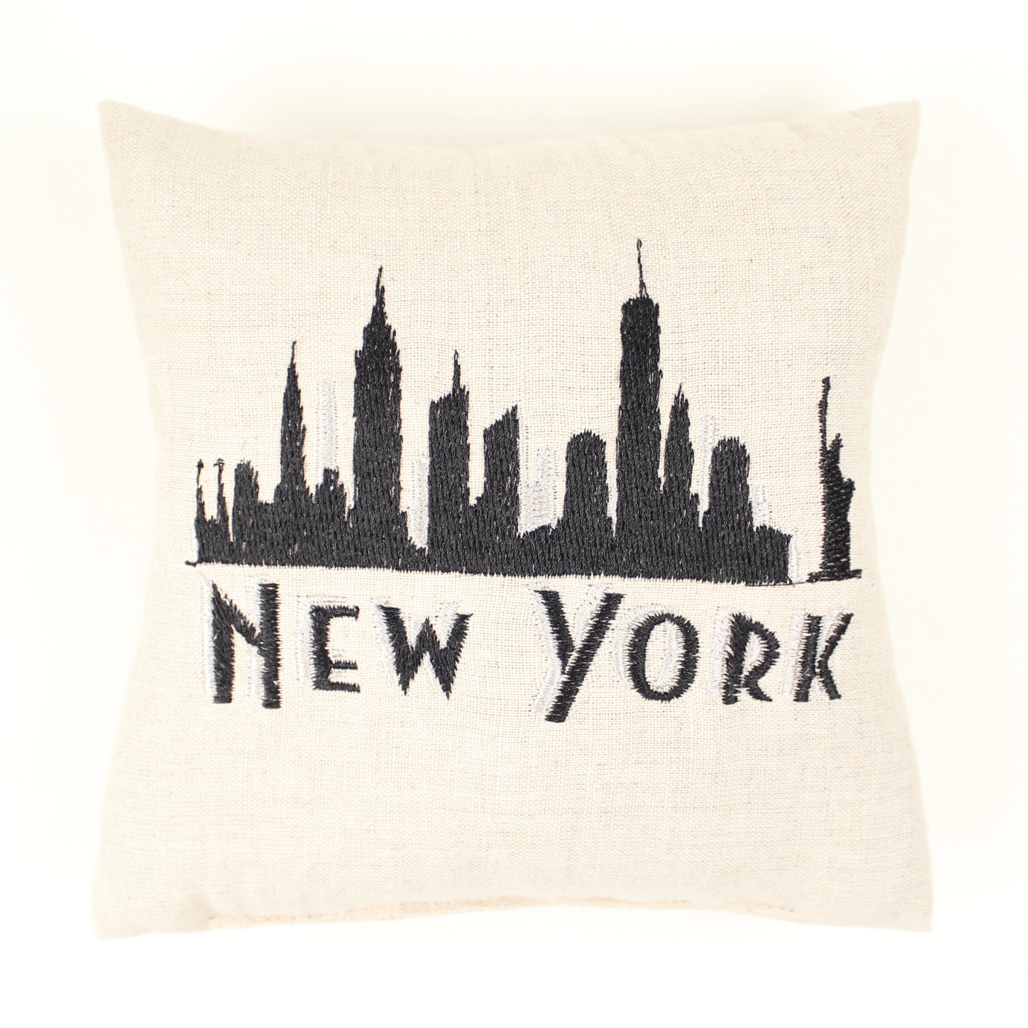 Embroidered New York Lavender Filled Sachet - Lavender By The Bay