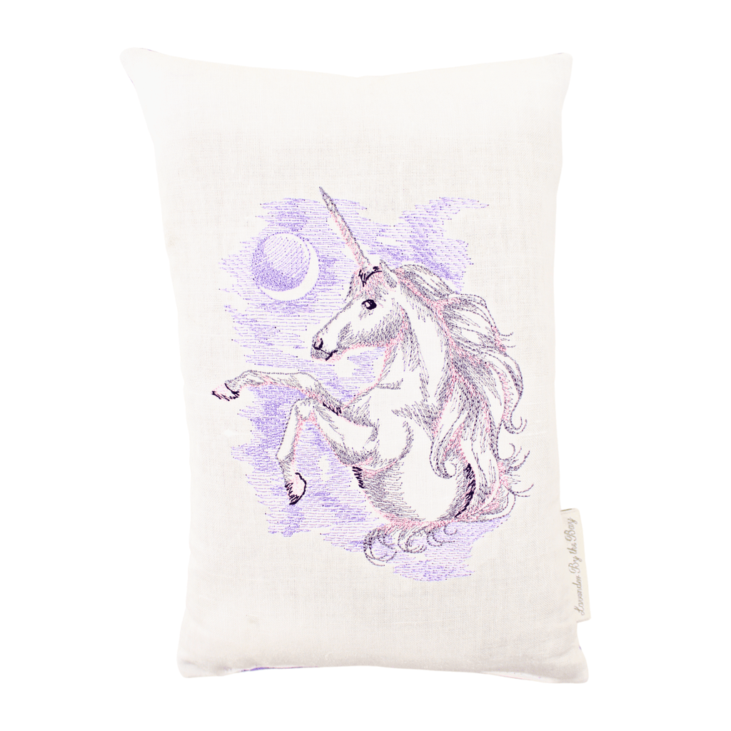 Embroidered Unicorn Lavender Sachet - Lavender By The Bay