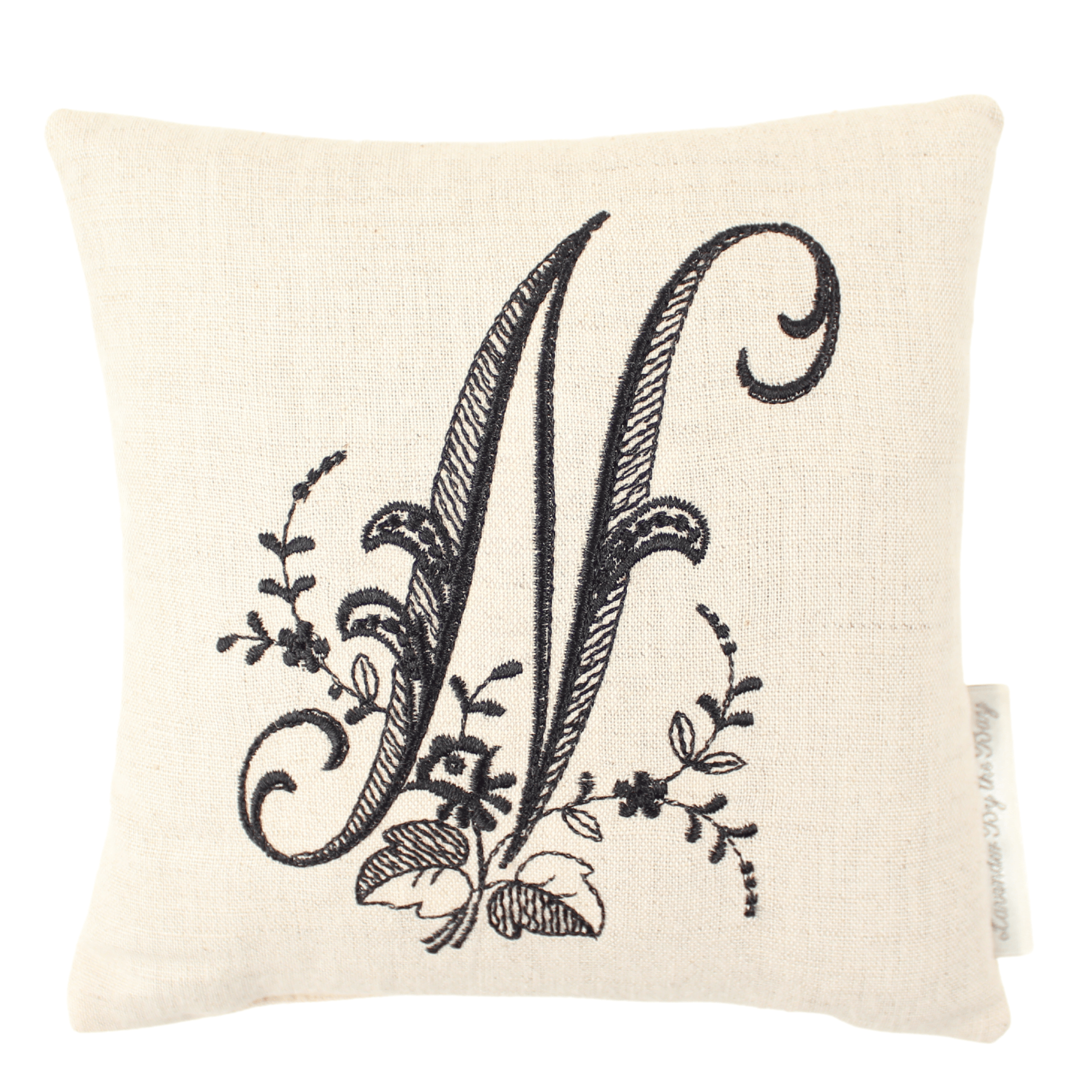 Monogrammed Pillow - Black (Letters sold individually) – Lavender By The Bay