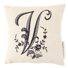 Monogrammed Pillow - Black (Letters sold individually) - Lavender By The Bay