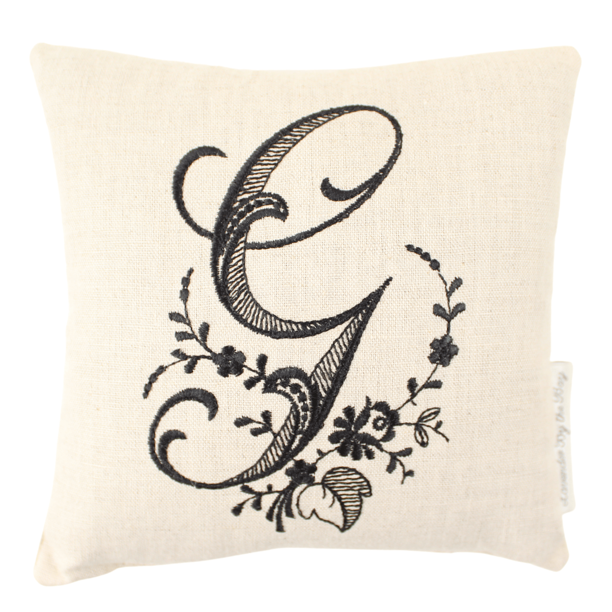 Monogrammed Pillow - Black (Letters sold individually) – Lavender